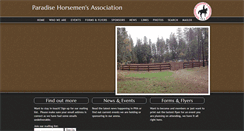 Desktop Screenshot of paradisehorsemensassoc.com